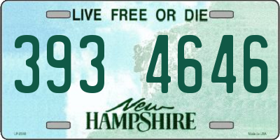 NH license plate 3934646