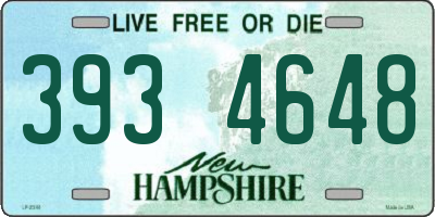 NH license plate 3934648
