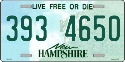 NH license plate 3934650