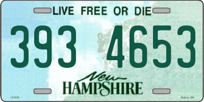 NH license plate 3934653