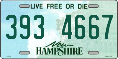 NH license plate 3934667