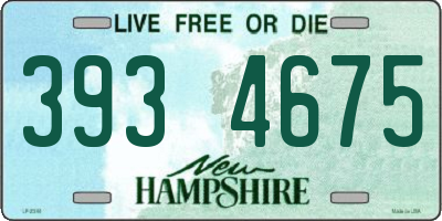 NH license plate 3934675