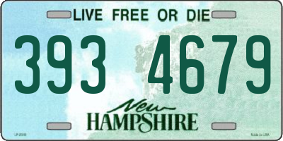 NH license plate 3934679