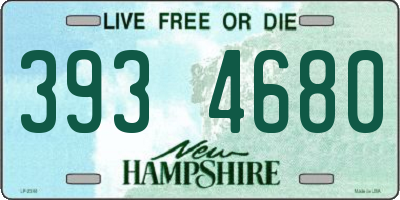 NH license plate 3934680