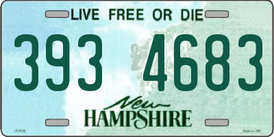 NH license plate 3934683