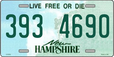 NH license plate 3934690