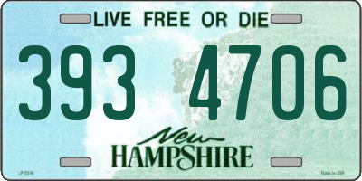 NH license plate 3934706