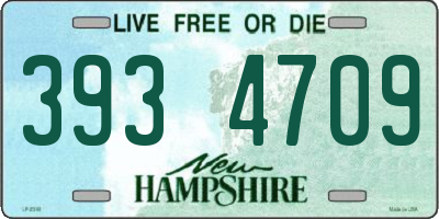 NH license plate 3934709