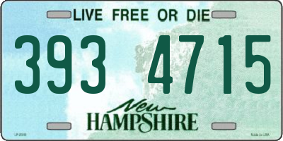 NH license plate 3934715