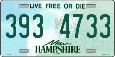 NH license plate 3934733
