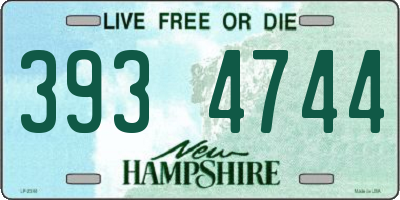 NH license plate 3934744
