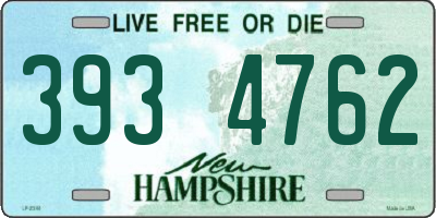NH license plate 3934762