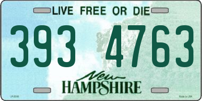 NH license plate 3934763