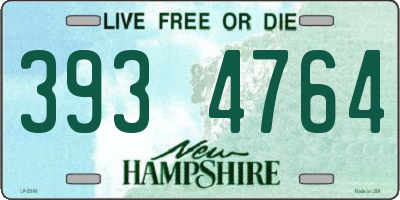 NH license plate 3934764