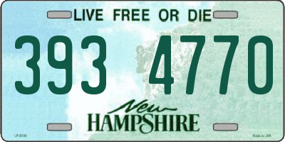 NH license plate 3934770