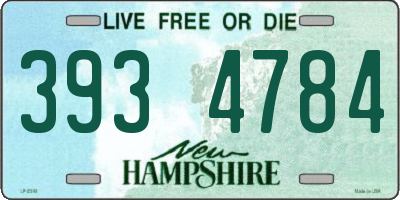 NH license plate 3934784