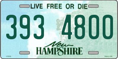 NH license plate 3934800