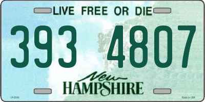 NH license plate 3934807
