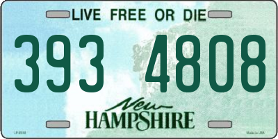 NH license plate 3934808