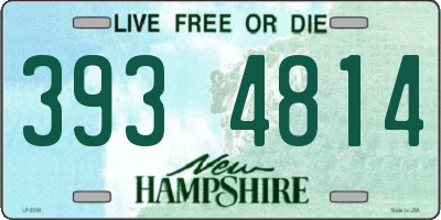 NH license plate 3934814