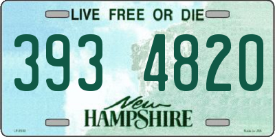 NH license plate 3934820