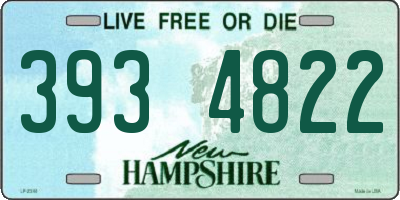 NH license plate 3934822