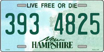 NH license plate 3934825