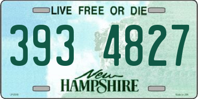 NH license plate 3934827
