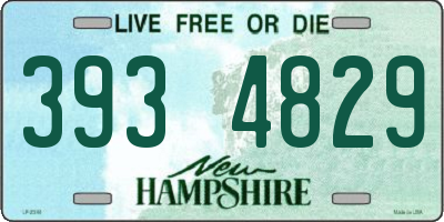 NH license plate 3934829