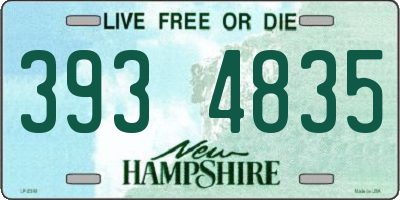 NH license plate 3934835