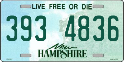 NH license plate 3934836
