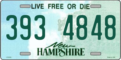 NH license plate 3934848