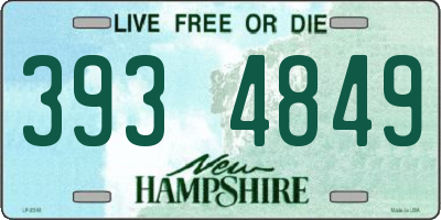 NH license plate 3934849