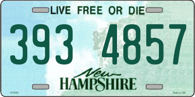 NH license plate 3934857