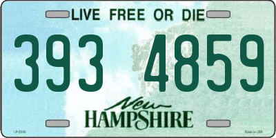 NH license plate 3934859