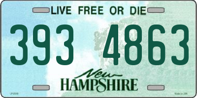 NH license plate 3934863