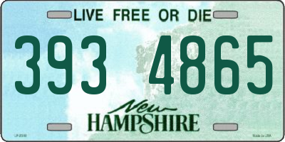 NH license plate 3934865