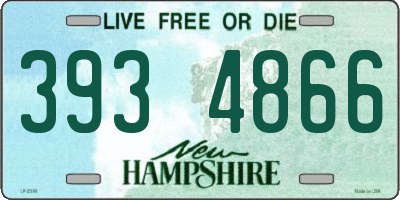 NH license plate 3934866