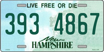 NH license plate 3934867