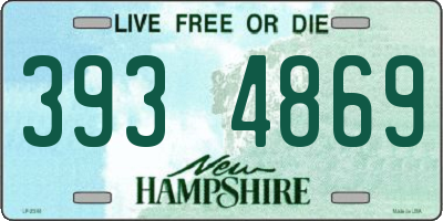 NH license plate 3934869