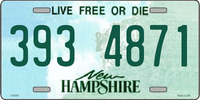 NH license plate 3934871