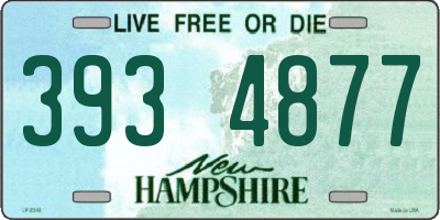 NH license plate 3934877