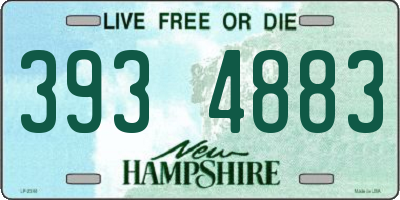 NH license plate 3934883