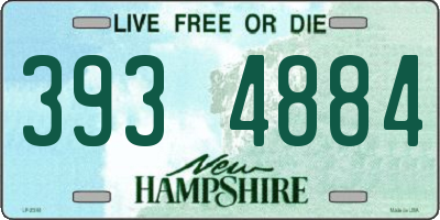 NH license plate 3934884