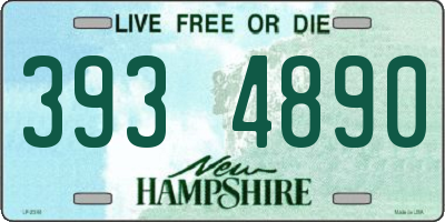 NH license plate 3934890