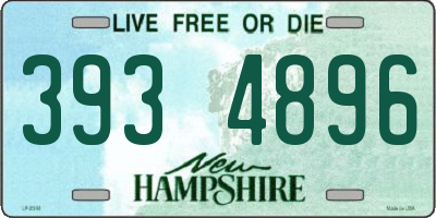NH license plate 3934896