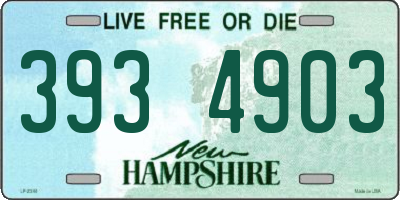 NH license plate 3934903