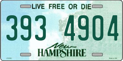 NH license plate 3934904