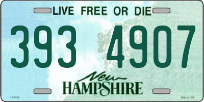 NH license plate 3934907