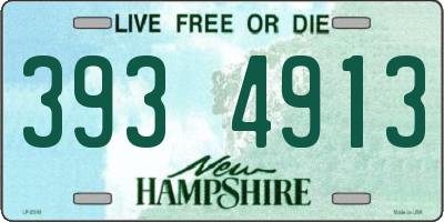 NH license plate 3934913